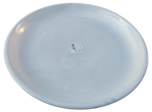 Round Ceramic Tray White Color 25cm