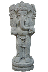 Standing Ganesha Basanite Stone 70cm Height Cst GA 070NA