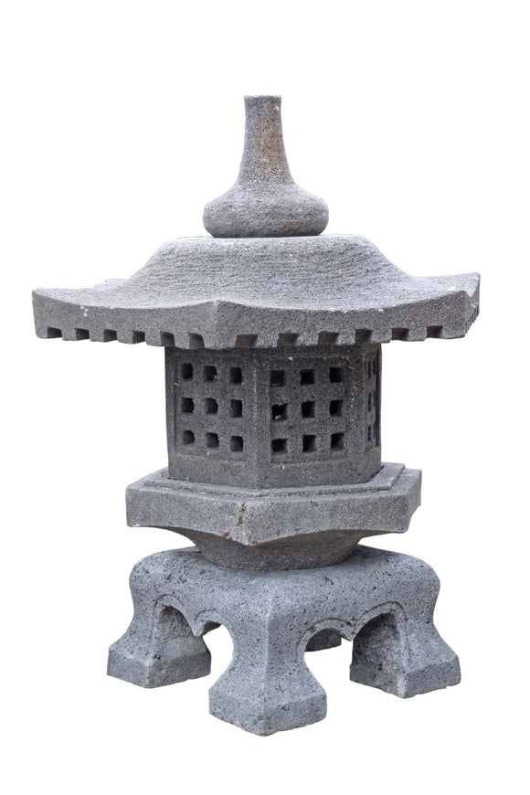 Tall Japanese Garden Lantern Andesite Stone 65cm Height GL 41 65
