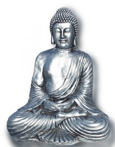 Indra Concrete Buda Statue Sentado Plata