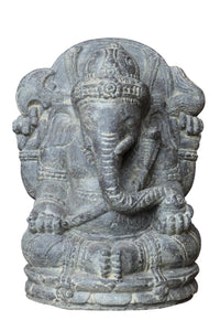 Sitting Ganesha Cast Stone 30cm-Height-P-GA-030AF