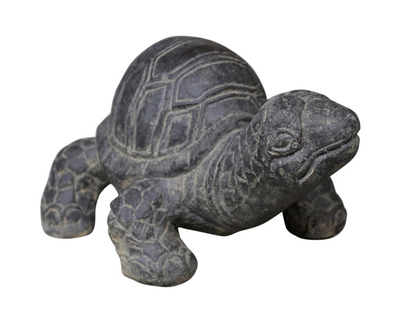 Turtle Statue Cast Stone 33cm Length PTO01 033AF