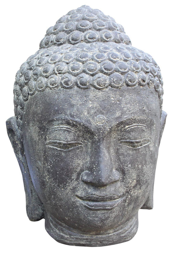 Buddha Head Statue Cast-Stone 100cm Height PL Bh 100AF