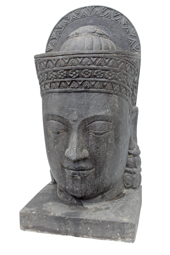 Khmer Head Fountain Cast Stone 85cm Height PL WGKH02-085F