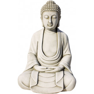 Revata Concrete Meditating Buda Musgo