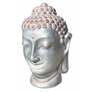 Tao Buda Concrete Head Statue Maquillaje